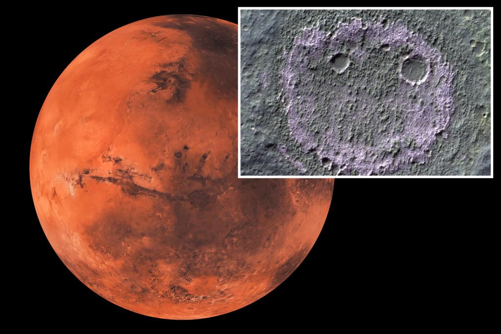 'Smiley' face discovered on Mars could hint at life on the red planet